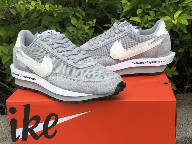 Fragment x Sacai x Nike LD Waffle ''White Grey''