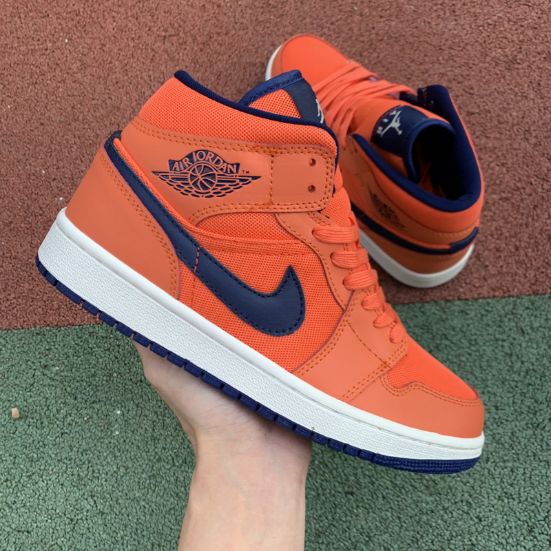 Jordan 1 Mid Turf Orange Blue Void