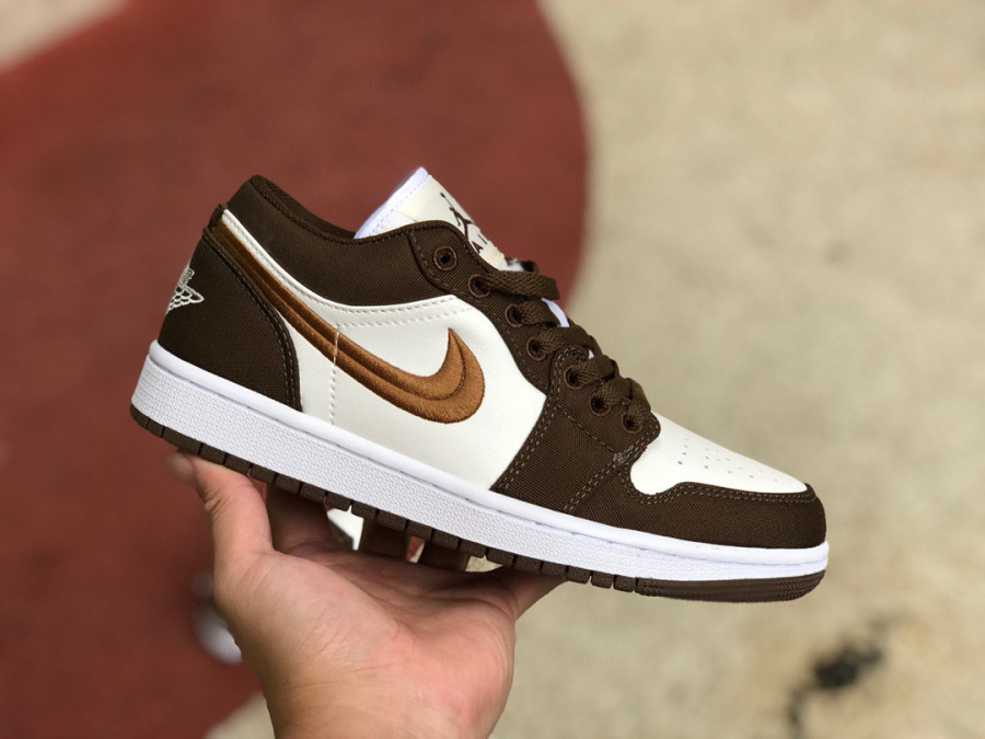 Air Jordan 1 Low SE Brown Canvas