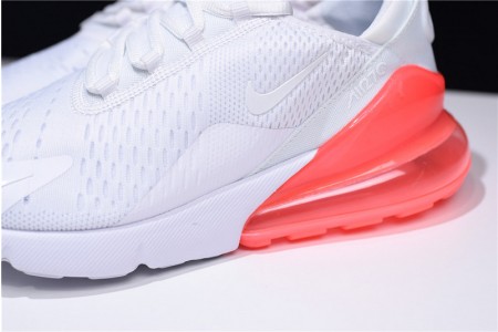 NIKE mens AIR MAX 270 WHITE HOT PUNCH