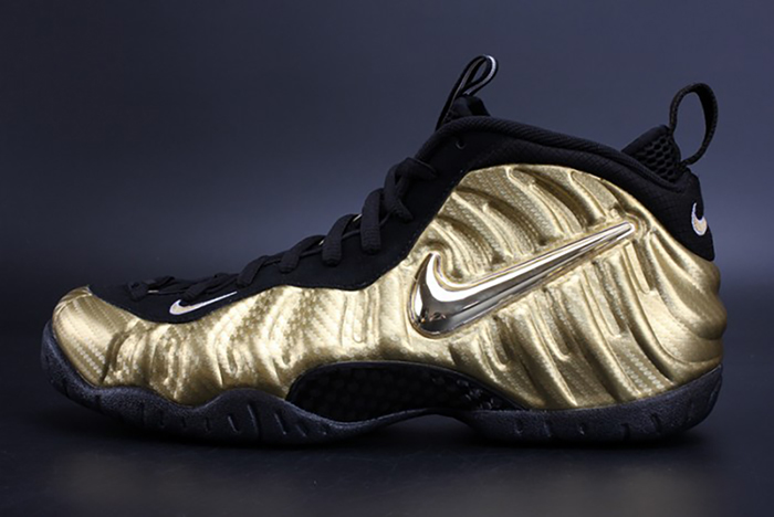 Air Foamposite Pro Metallio Gold Black mens
