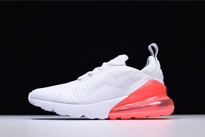 NIKE mens AIR MAX 270 WHITE HOT PUNCH