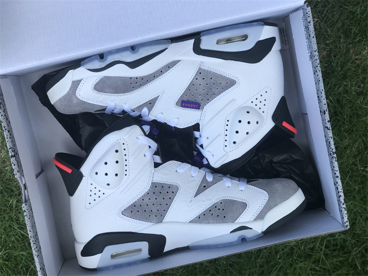 AIR JORDAN 6 Flint AJ6 UV gray crack