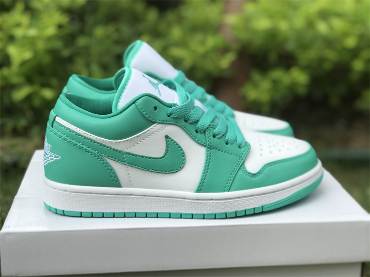 Air Jordan 1 Low White green