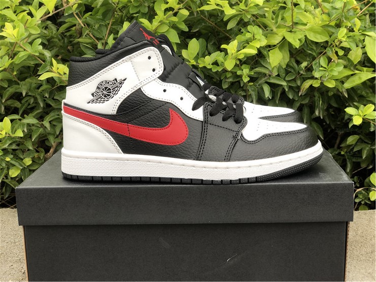 Air Jordan 1 Mid Red White Black