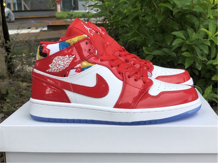 Air Jordan 1 Mid ''White Red''