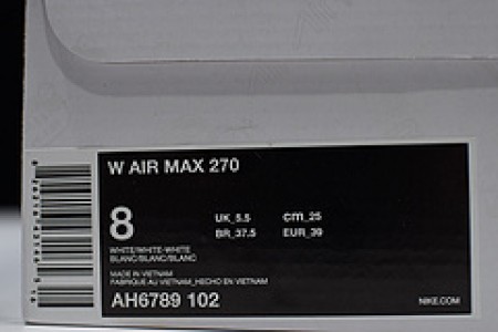 Nike womens Air Max 270 TripleWhite