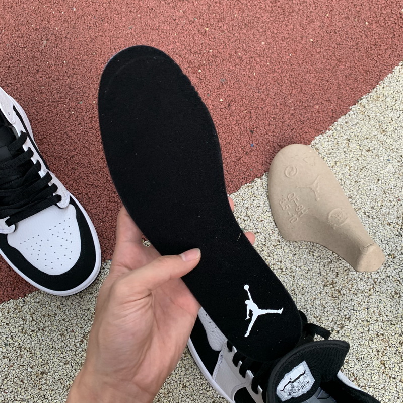 Jordan 1 Mid White Black