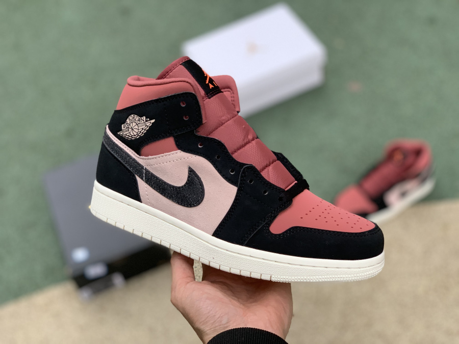 Air Jordan 1 Mid ''Rouge Gouache''