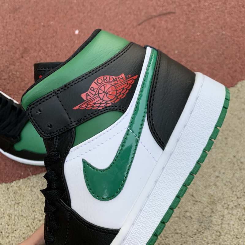 Jordan 1 Mid Green Toe