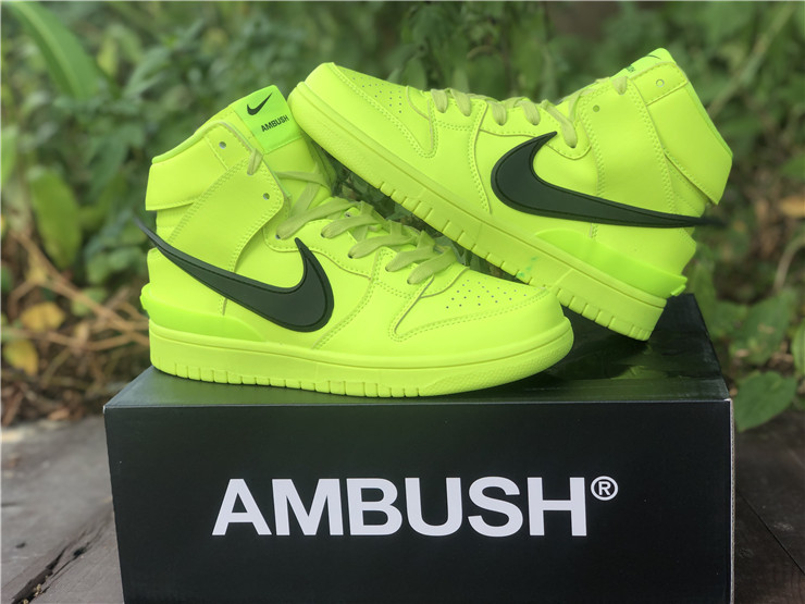Ambush x Nike Dunk High ''Fluorescent Green''