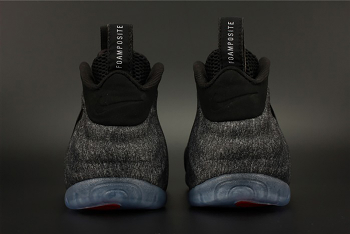 NIKE AIR FOAMPOSITE PRO TECH FLEECE dark grey mens
