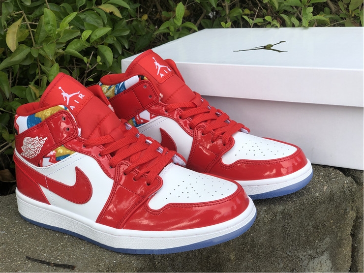 Air Jordan 1 Mid ''White Red''