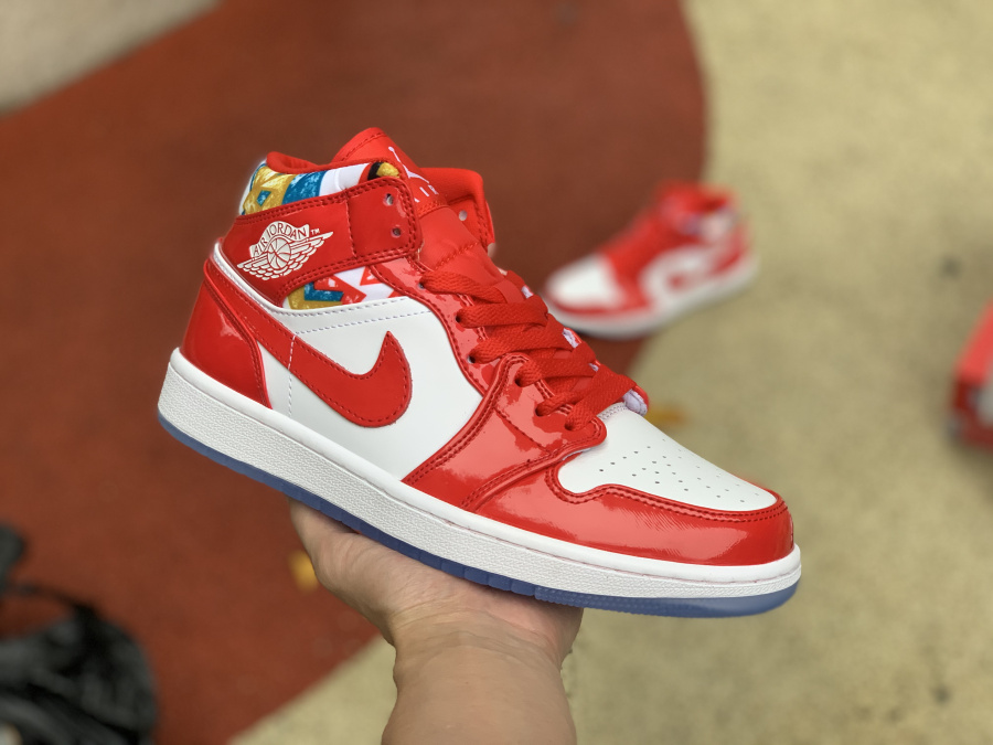 Air Jordan 1 Mid ''White Red''