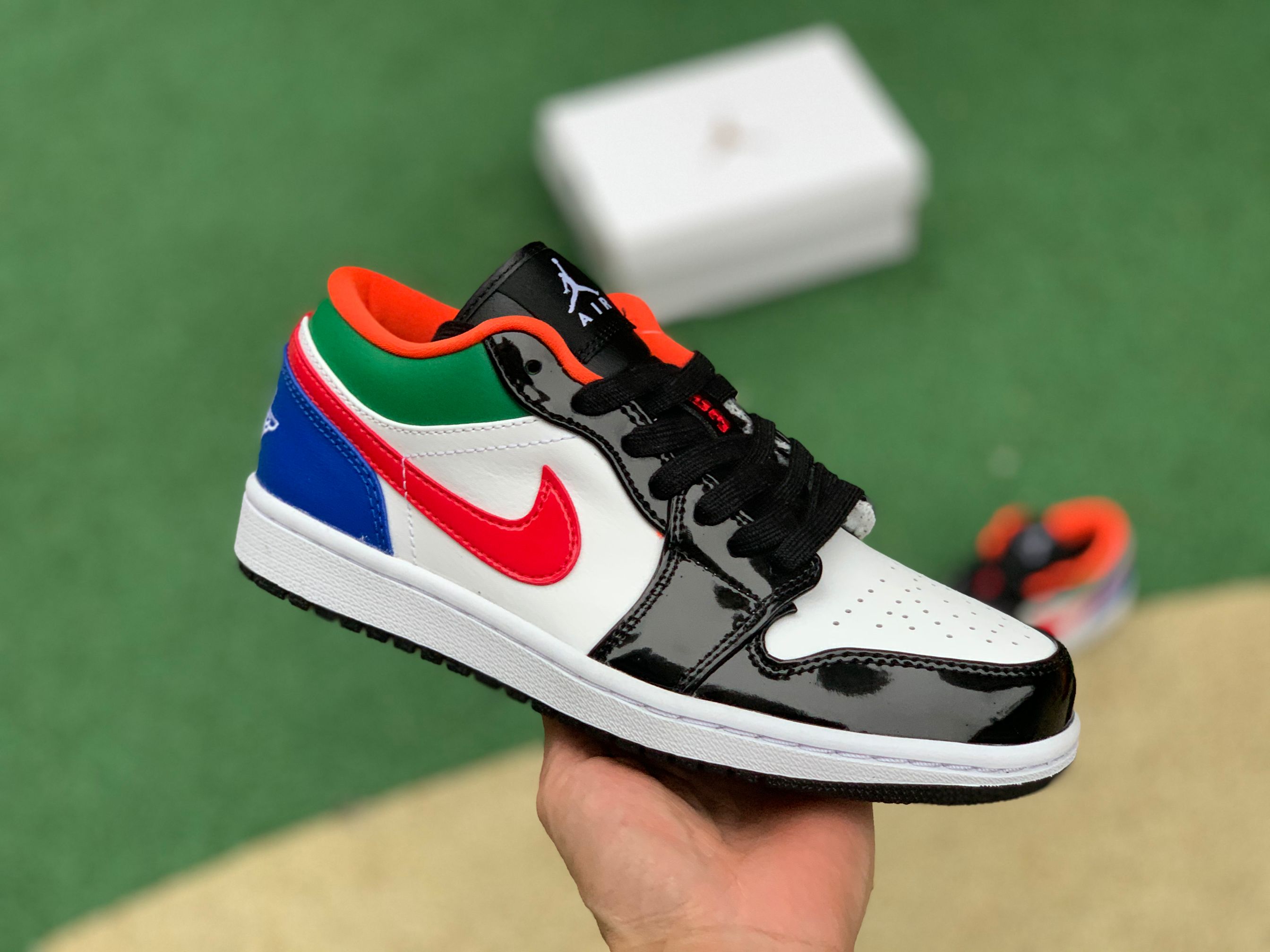 Air Jordan 1 Low Multi-Color Black Toe