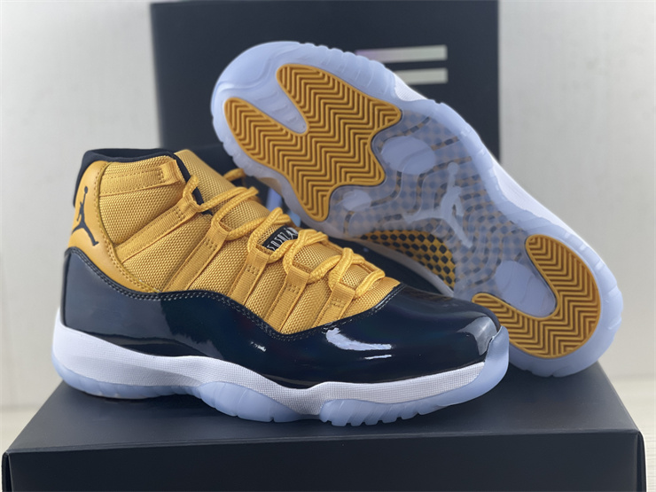 Air Jordan 11 Blue and yellow