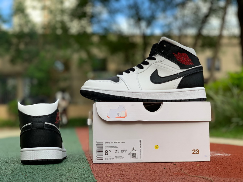 Jordan 1 Mid Reverse Black Toe