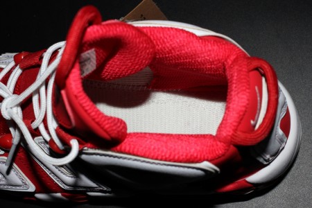 Supreme x Nike Air More Uptempo Varsity Red/White mens