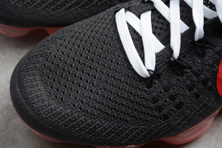 NikeLab Air VaporMax FlyknitBlack/Big Red womens