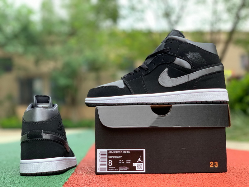 Jordan 1 Mid Nylon Black Anthracite