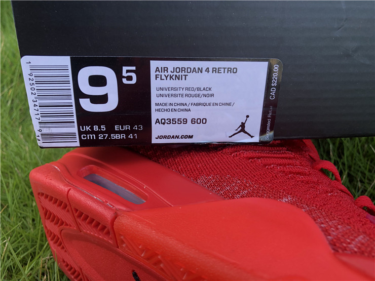 Air Jordan 4 Flyknit Red