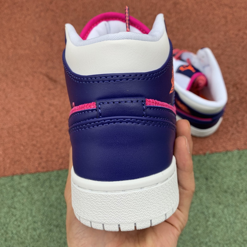 Jordan 1 Mid Fire Pink Barely Grape