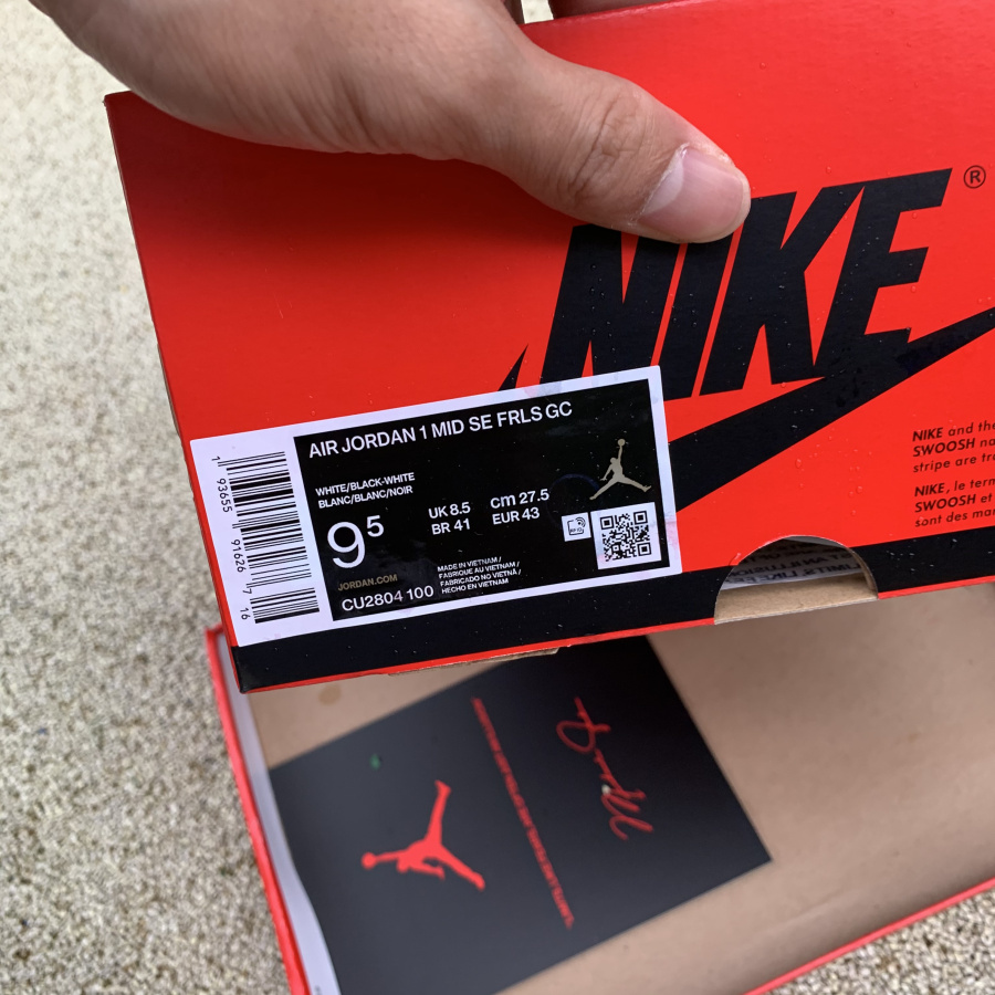 Jordan 1 Mid Fearless Edison Chen CLOT