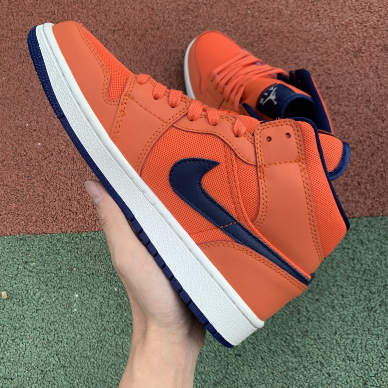 Jordan 1 Mid Turf Orange Blue Void
