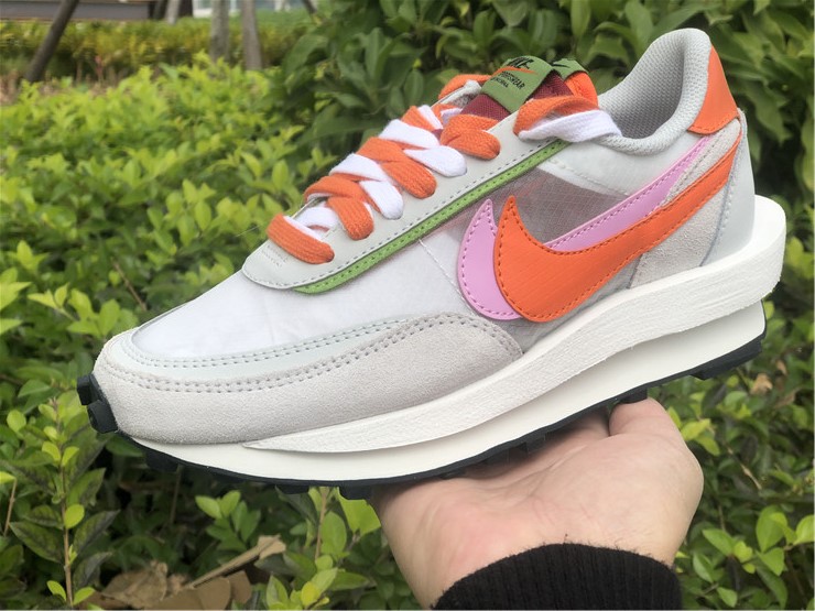 Sacai x Nike LD Waffle ''White Pink''