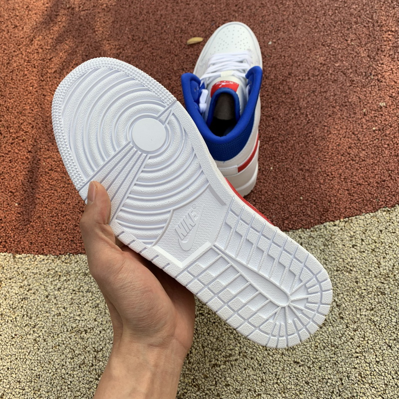 Jordan 1 Mid White Red Royal