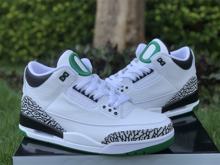Air Jordan 3 Oregon White, Black and Green Ducks