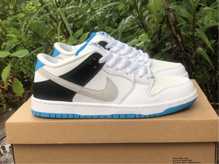Air Jordan 1 SB Dunk Low ''White Black Aurora Blue''
