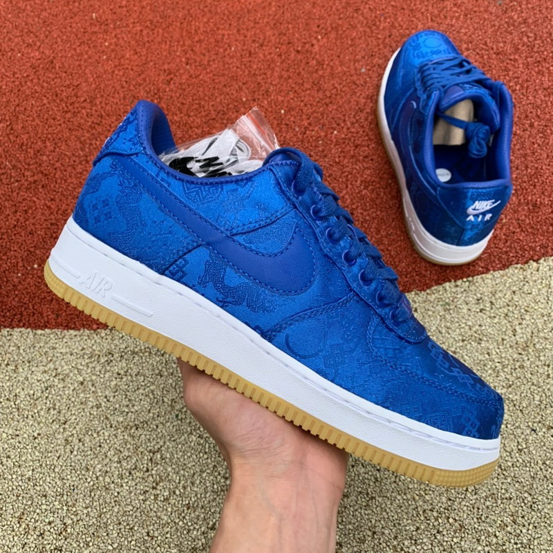 CLOT x Nike Air Force 1 Low Blue