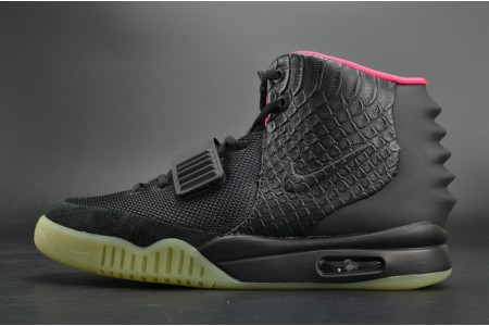 NIKE AIR YEEZY 2 SOLAR RED black mens