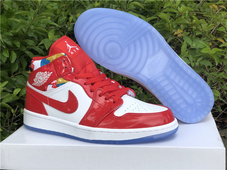 Air Jordan 1 Mid ''White Red''