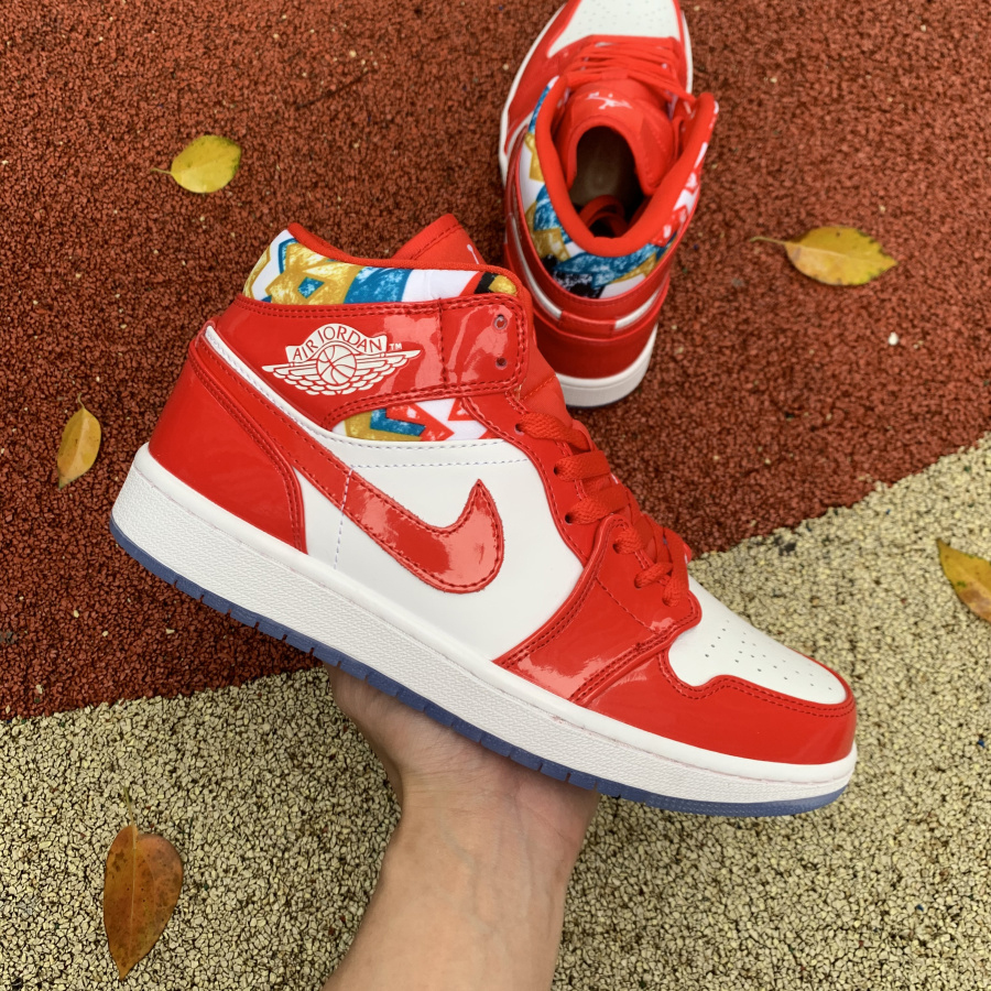 Air Jordan 1 Mid ''White Red''