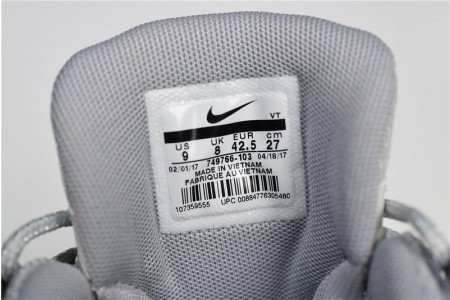 NIKE Air Max 95 Essential Mens White-Grey-Red Running Shoes