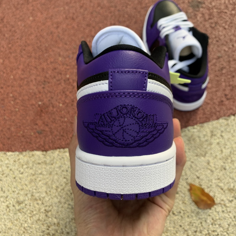 Air Jordan 1 Low Court Purple Black