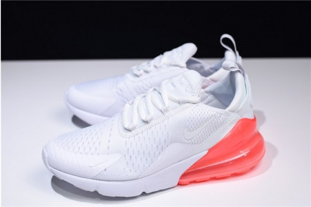 NIKE mens AIR MAX 270 WHITE HOT PUNCH