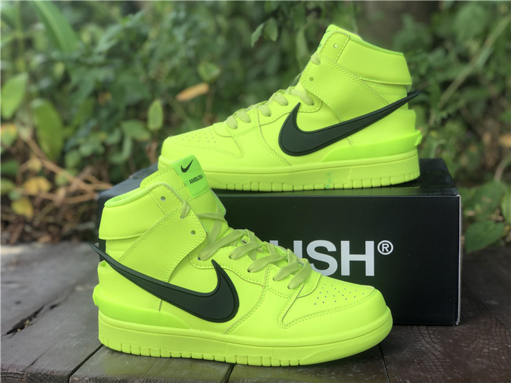 Ambush x Nike Dunk High ''Fluorescent Green''