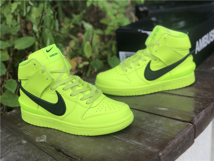 Ambush x Nike Dunk High ''Fluorescent Green''