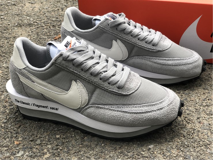Fragment x Sacai x Nike LD Waffle ''White Grey''