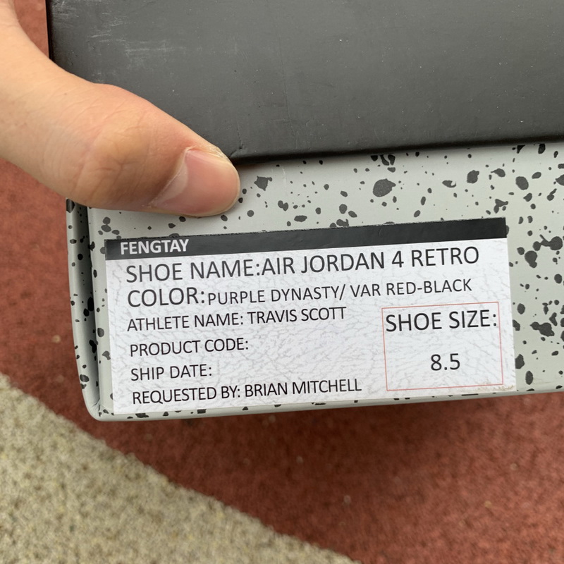 Travis Scott x Air Jordan 4 Purple