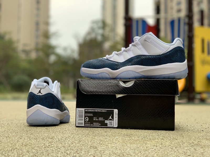 Air Jordan 11 Low “Navy Blue Snakeskin”