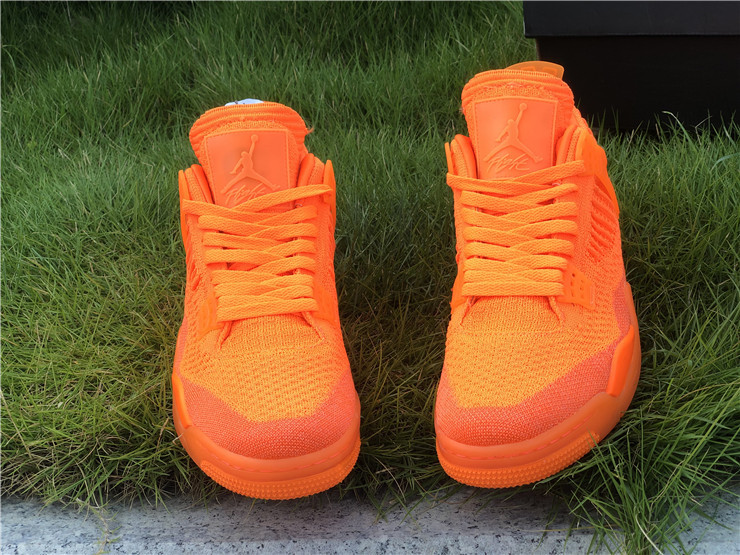 Air Jordan 4 Flyknit Orange Weave