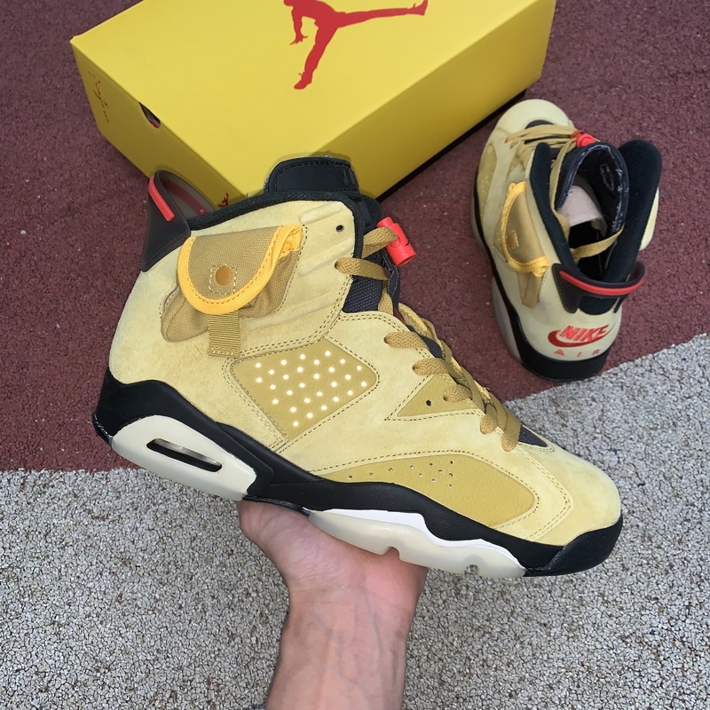 Travis Scott x Air Jordan 6 Wheat Yellow