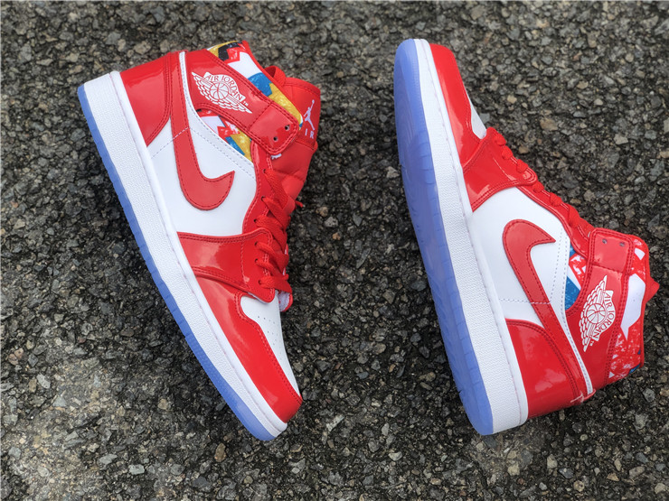 Air Jordan 1 Mid ''White Red''