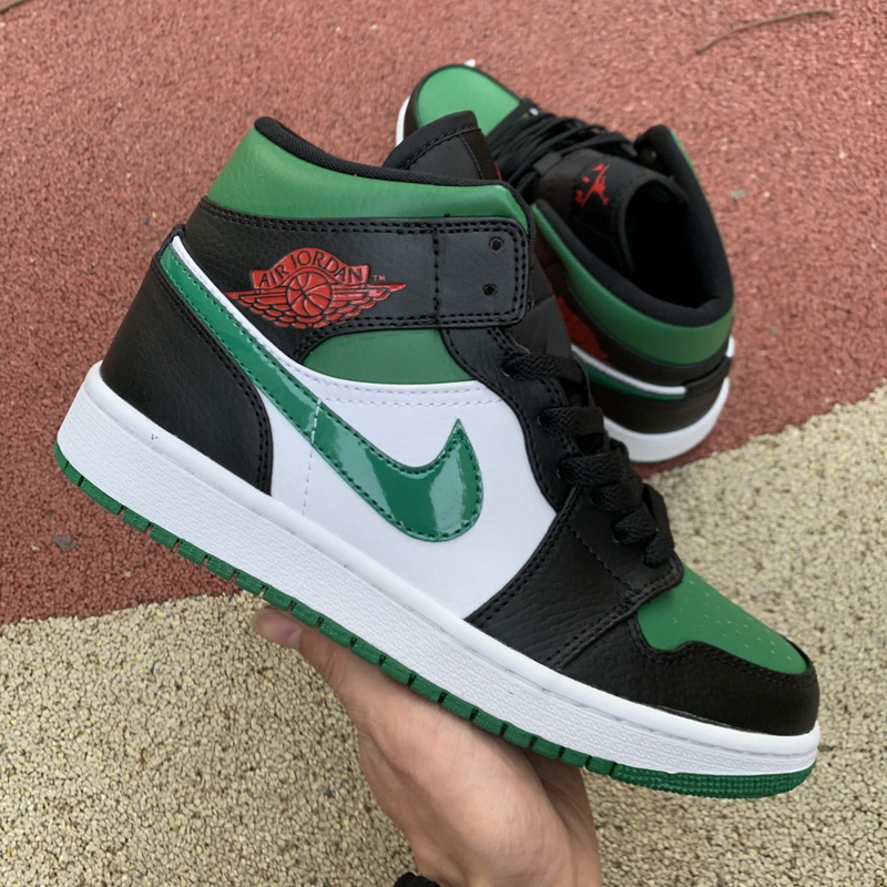 Jordan 1 Mid Green Toe