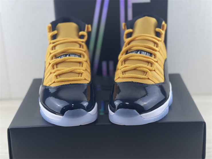 Air Jordan 11 Blue and yellow