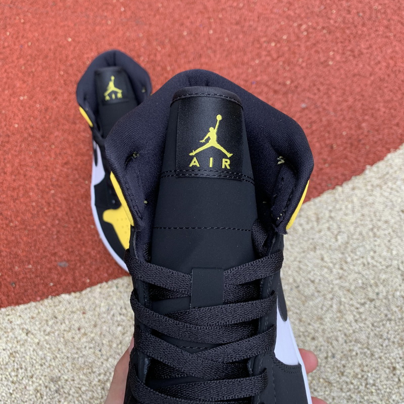 Jordan 1 Mid Yellow Toe Black